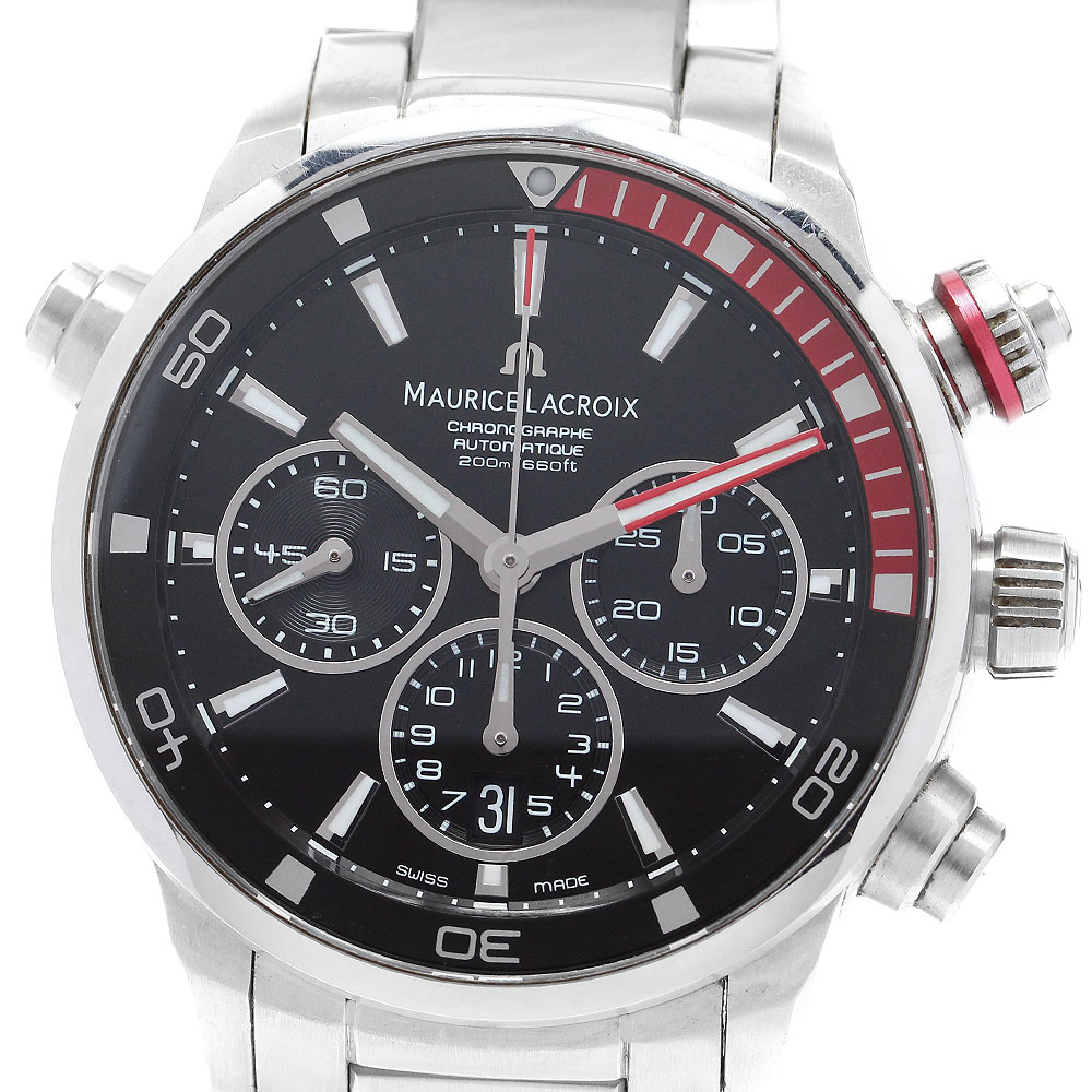 モーリスラクロア MAURICE LACROIX PT6018-SS002-330 ポントスS クロノグラフ 自動巻き メンズ _912092【中古】