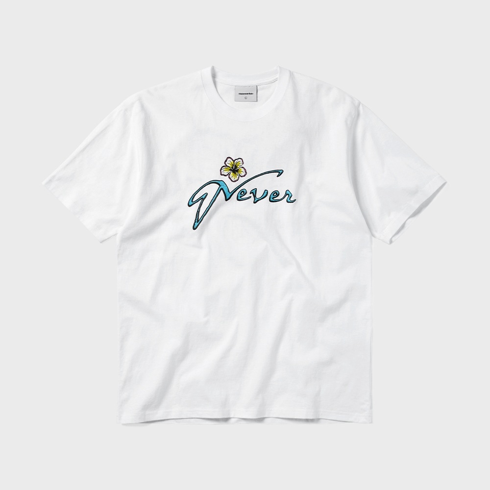 ディスイズネバー댓 Tropical Never Tee White