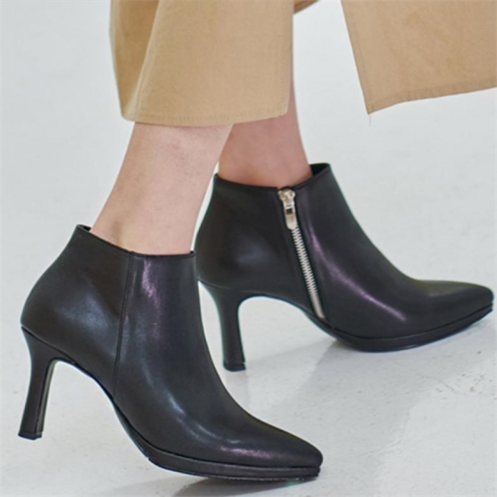 (ニーナズパリ) スリムラインエアルームアンクルブーツ (0K986)