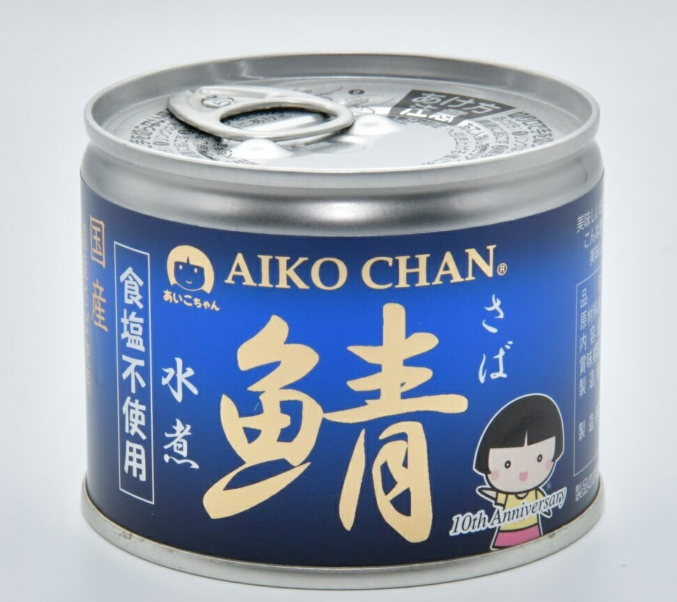 【送料無料】伊藤食品 あいこちゃん鯖水煮 【食塩不使用】 190g72個/3ケース