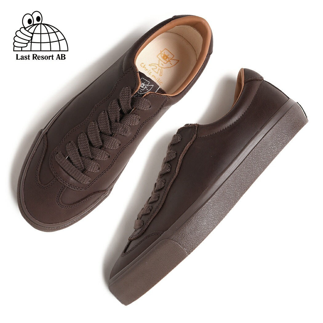 LAST RESORT AB ラストリゾート VM004 MILIC スニーカー LEATHER DARK BROWN ( ダークブラウン レザースニーカー スケートシューズ VM004DBN )