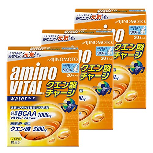 【まとめ買い】アミノバイタル クエン酸チャージウォーター 20本入×3箱セット