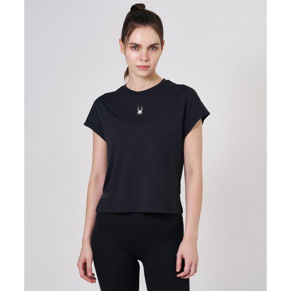 女性リブドロップショルダーTシャツSPKMCNRS253WBLK 659889