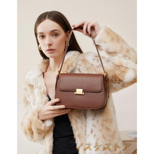 ショルダーバッグ ナチュラルシュリンクレザー レディース 斜めがけ 大人本革 革 牛革 斜め掛けバッグ 大人 無地 通勤 通学 旅行 レザー おしゃれ 横型 軽量