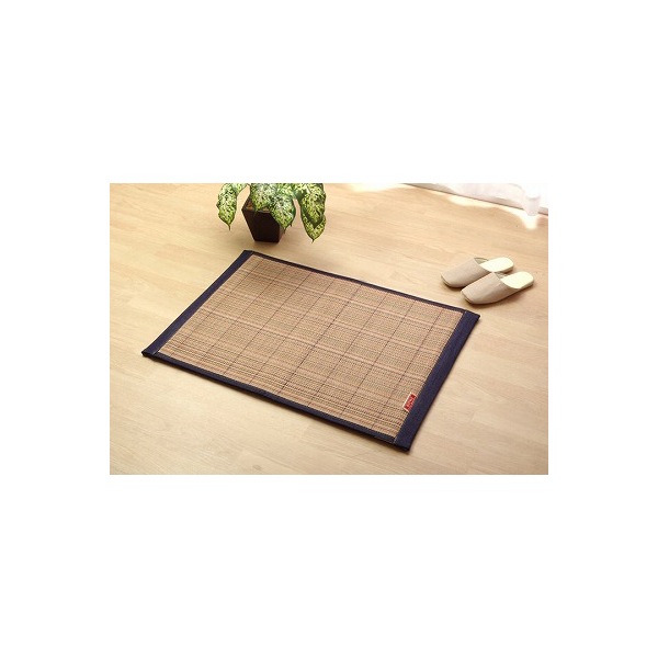 5353760 ラグ マット ふっくら 竹カーペット シンプル DDXリオ 6090cm【沖縄北海道離島配送不可】 メーカー直送