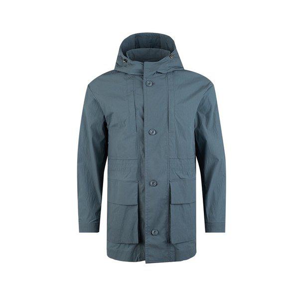 一枚仕立て 4ポケット サファリ フード付きコート POCT1274