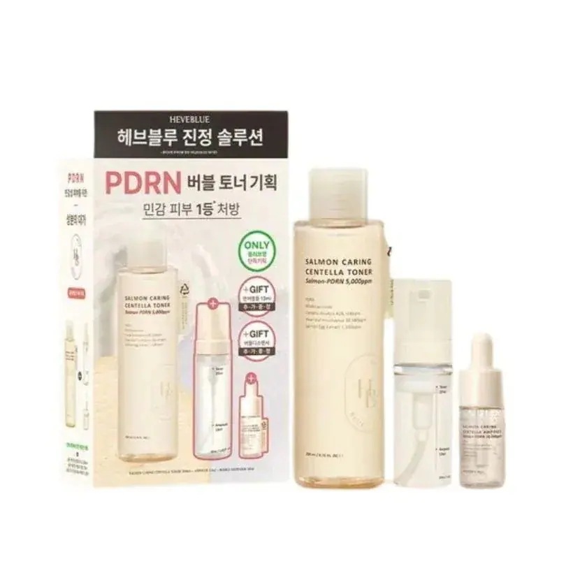 [New]サルモン ケアリング センテラ PDRN バブルトナー 200ml(+センテラアンプル13ml+バブルディスペンサー贈呈)#ツボクサ #ベタイン #弱酸性 #鎮静