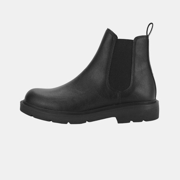 メンズアンクルブーツ 太ヒール 4cm チェルシーブーツ ミドルブーツ 靴 SQS443