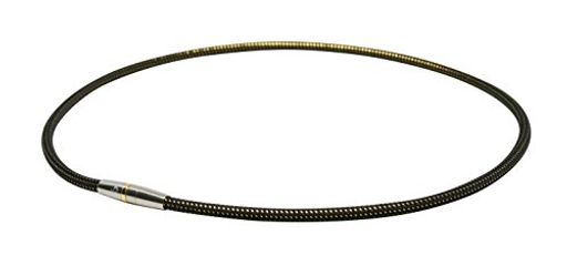 ネックレス RAKUWA 磁気チタン メタルトップ ブラック/ゴールド 50CM【肩こり】【首こり】【 こり改善/緩和】【 肩こり解消グッズ】【 血行改善】