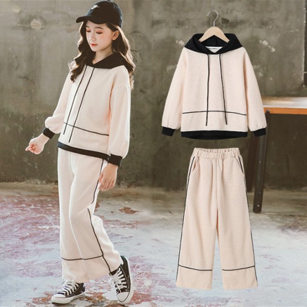新品 送料無料 セットアップ 春服 新作 女の子 スウェット 韓国子供服 正規品質保証 2点セット + 長ズボン