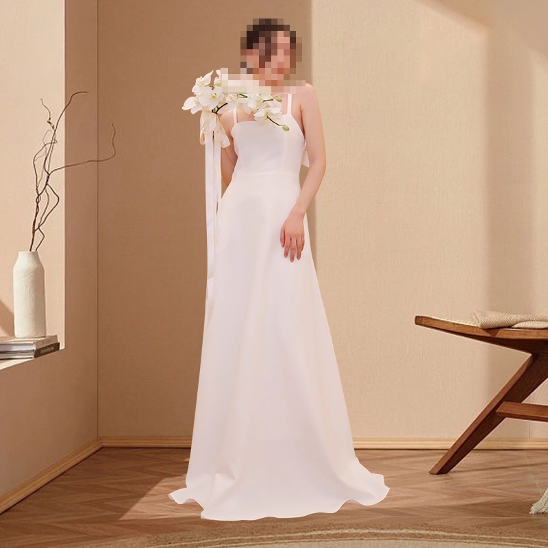 【縁.愛】ウェディングドレス 白 結婚式 花嫁 サイズオーダーメイド可能 成人式 お呼ばれ ウェディング 演奏会 二次会 パーティードレス 前撮り ワンピース ロングドレス メガ割 56
