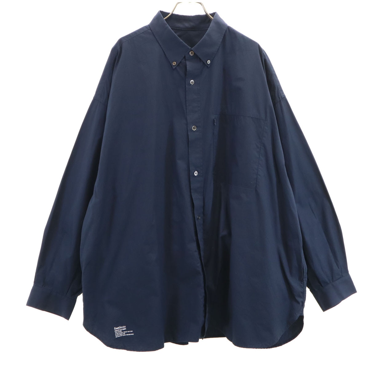 FreshService フレッシュサービス 長袖 ボタンダウンシャツ F ネイビー メンズ 古着