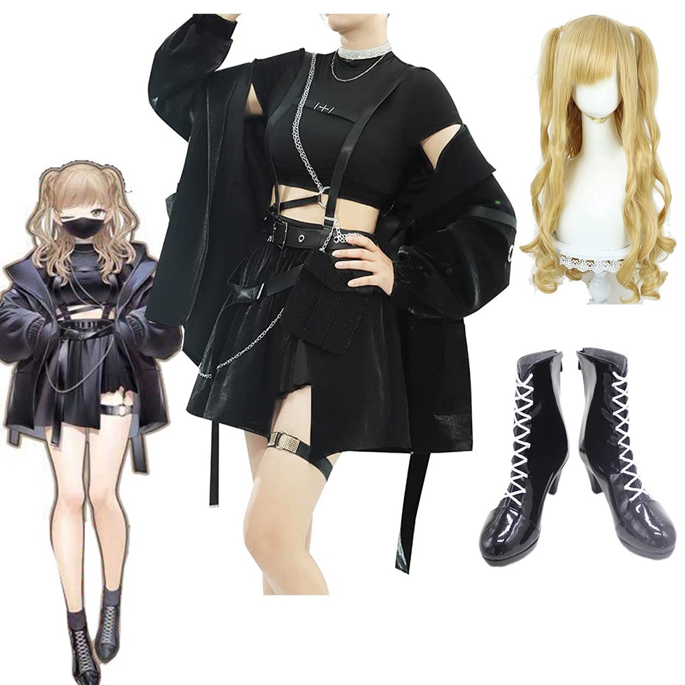 バーチャルYouTuber にじさんじ シスタークレア Sister Claire ウィッグ靴追加可 コスプレ衣装 風 ハロウィン クリスマス 学園祭 文化祭 仮装 ハロウィン クリスマス 衣装