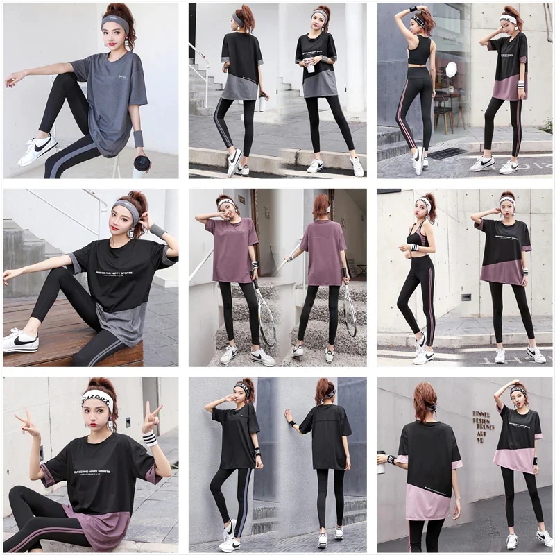 23 大きいサイズ 新作 ヨガウェアレディース上下セット　ヨガパンツトップスブラ　スポーツジムフィットネストレーニングに使えるフィットネスウェア 5,310円