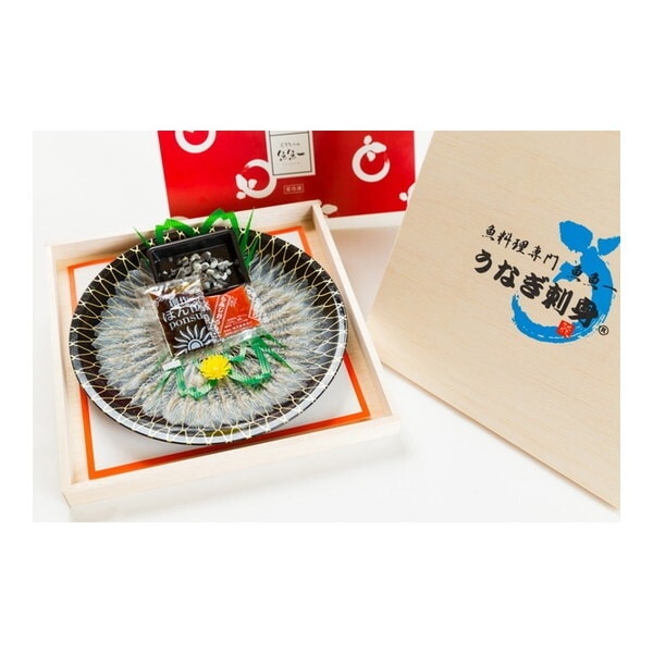 冷凍 魚魚一 浜名湖産うなぎの刺身 (ご贈答用) 2枚入 メーカー直送