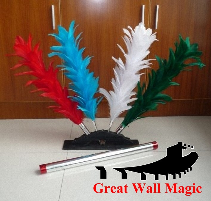 ハムードカラフルフェザースティック Hamed Colorful Feather Sticks - ステージマジック
