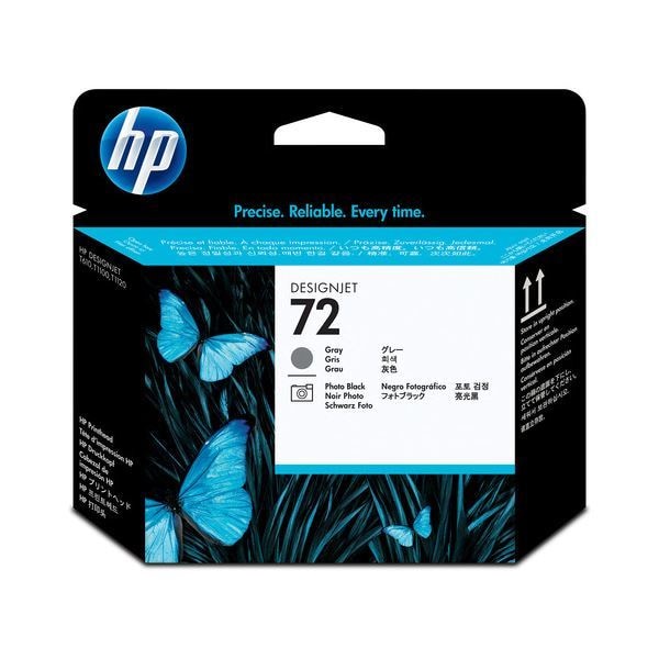 （まとめ） HP72 プリントヘッド グレー／フォトブラック C9380A 1個 [x3セット]