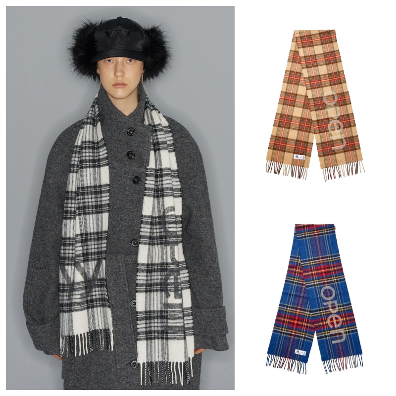 【OPEN Yy】 OPEN YY TARTAN WOOL SCARF : 3COLORS 14,472円