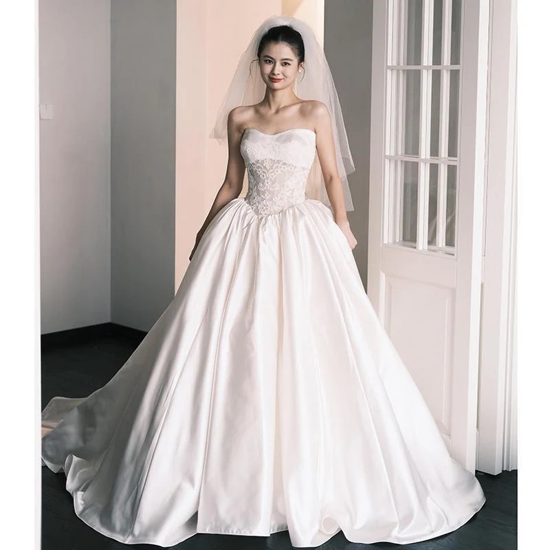 ウェディングドレス 白 結婚式 花嫁 サイズオーダーメイド可能 成人式 お呼ばれ ウェディング 演奏会 二次会 パーティードレス 前撮り ワンピース ロングドレス 1