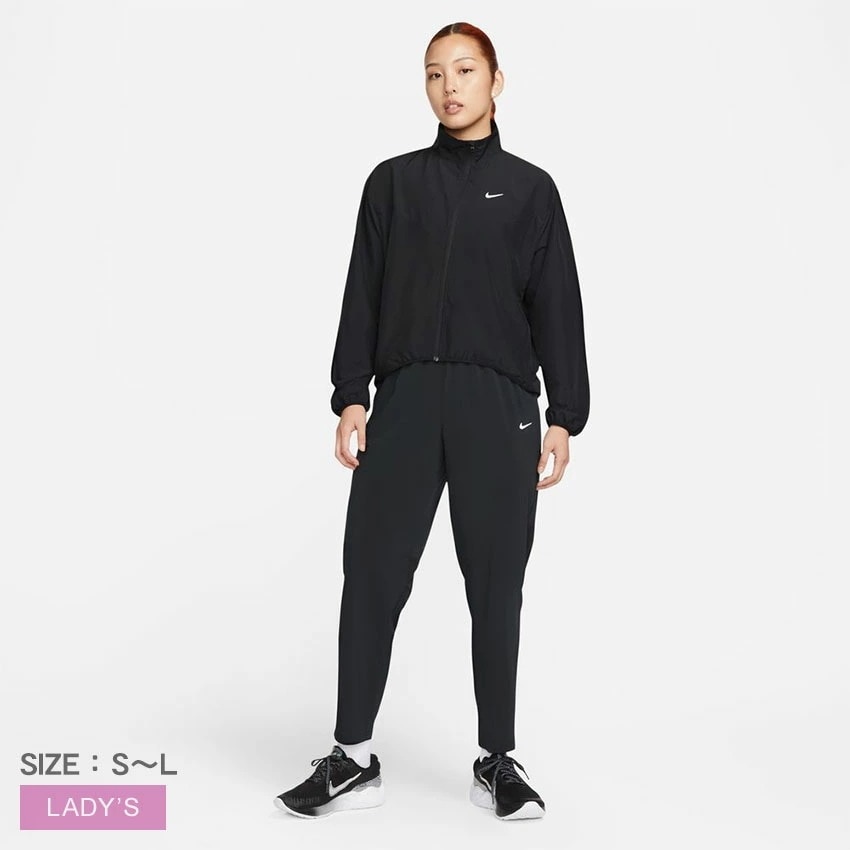 Dri-FIT スウッシュ FB4695 レディース ランニング アウター ウエア トップス 長袖 おしゃれ 防寒 上着 ロゴ スポーツ 運動 トレーニング ワンポイント ブラック 黒