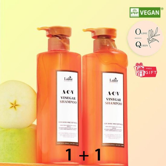 [1+1] ビーガンリンゴ酢シャンプー ダブル企画 (430ml+430ml)/ チソンシャンプー/ チソン頭皮トリートメント/ 酢シャンプー/ 酢トリートメント/ トリートメント/ ヘア栄養パック/