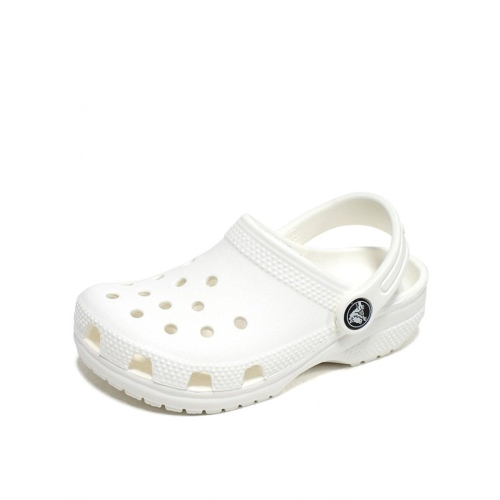 クロックスシューズクロックスキッズクラシッククロッグ幼児用ジュニア子供用サンダルスリッパホワイト 206990-100