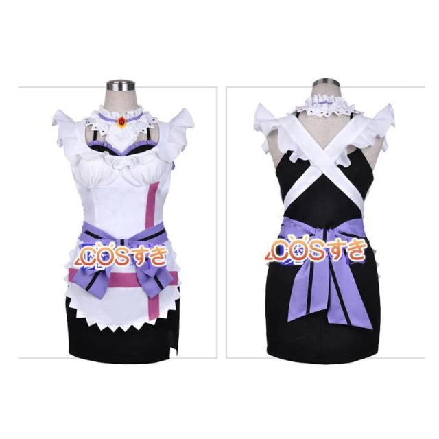 【新品開催 】コスプレ衣装 ラブライブもぎゅっと&quot love&quot で接近中! 園田 海未 そだ うみメイド服 高品質 変装 新品 Cosplay