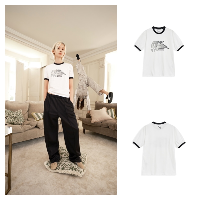 【OPEN Yy】 PUMA x OPEN YY BABY TEE : WHITE