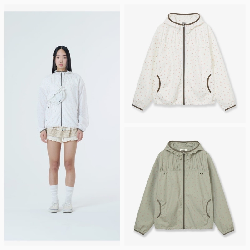 【aeae】 26SS FLOWER WINDBREAKER JACKET : 2COLORS