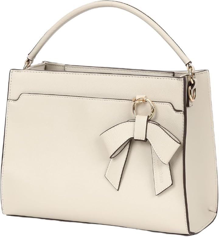 ハンドバッグ レディース ショルダーバッグ 2way 斜めがけ オケージョンバッグ セレモニーバッグ ワンハンドル(アイボリー)