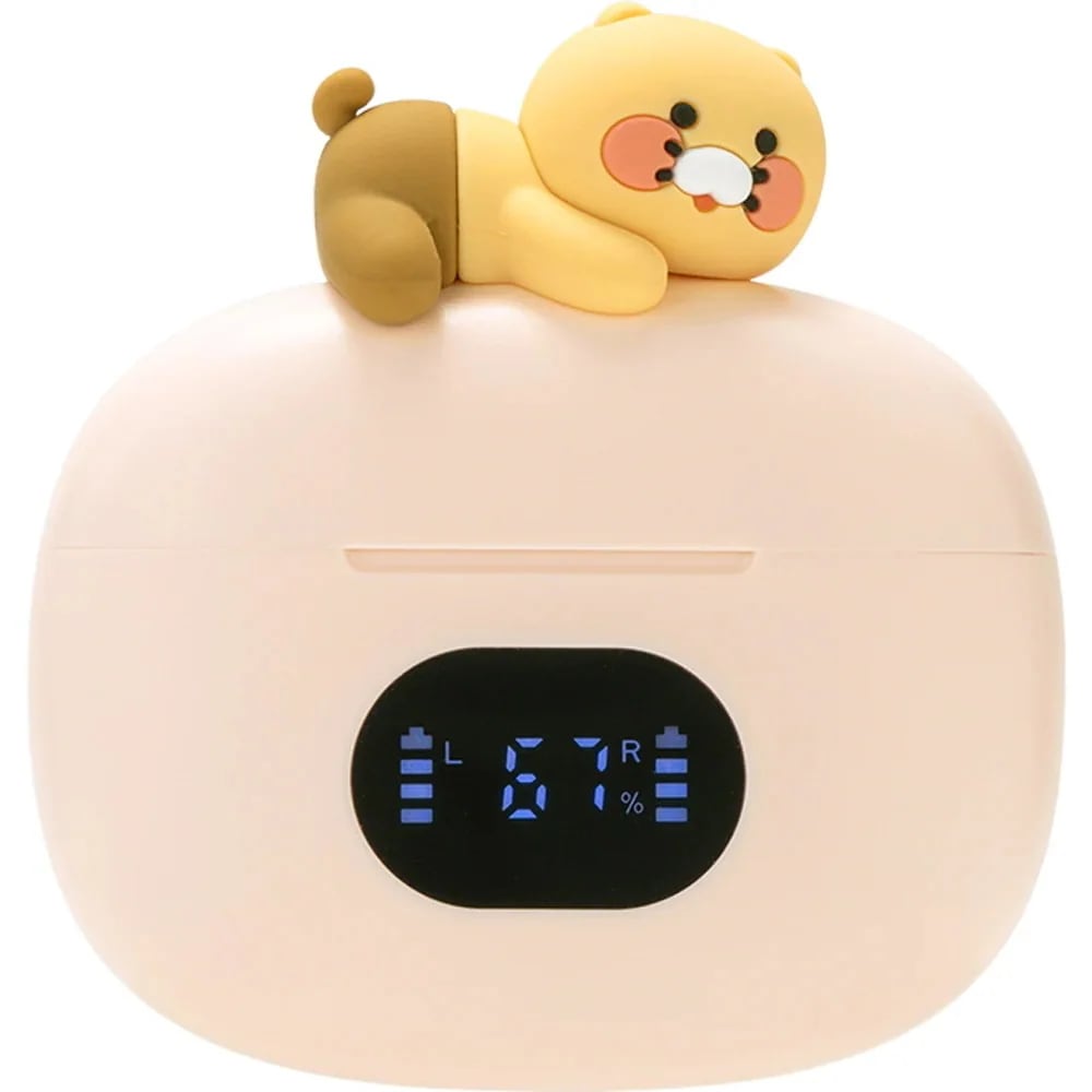 TWSチュンシク Bluetoothワイヤレスイヤホン (PINK/Beige)