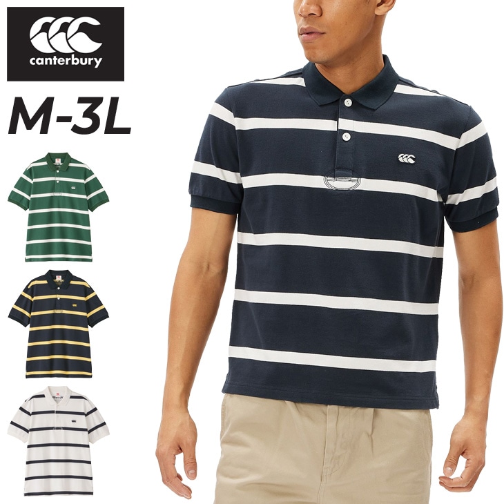 半袖 ポロシャツ メンズ ラガーポロ ボーダー柄 トップス/RA34109