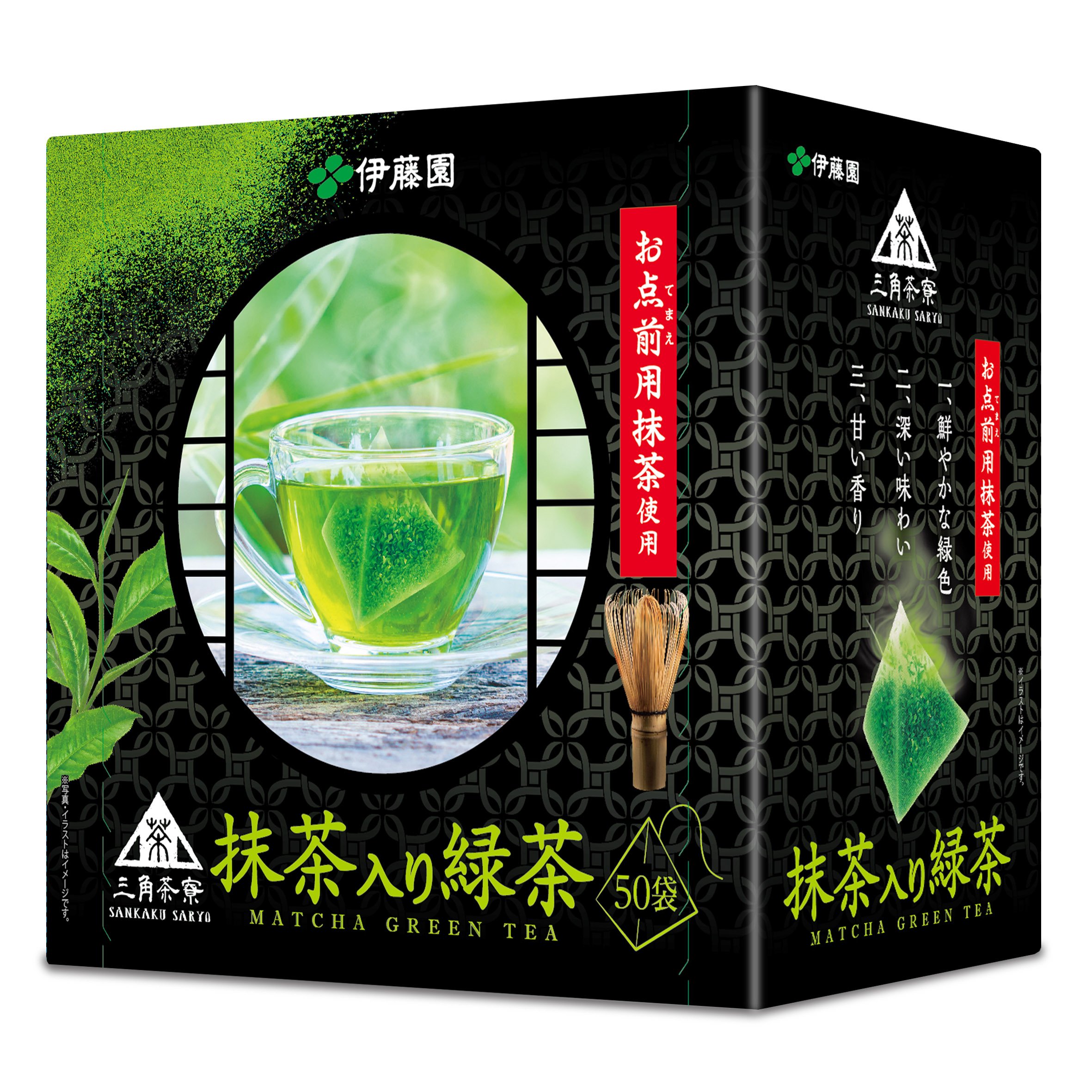 伊藤園 三角茶寮 抹茶入り緑茶 ティーバッグ 1.5g50袋6本