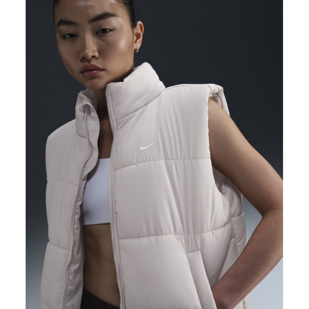 ナイキスポーツウェアテックフリース合成クラシックベスト W-ライトオーウッドブラウン:ホワイト/ FZ5923-104