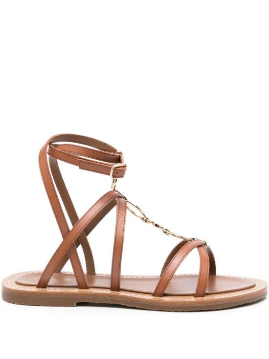 CELINE Women Sandals 364163767C 04LU Leather Brown