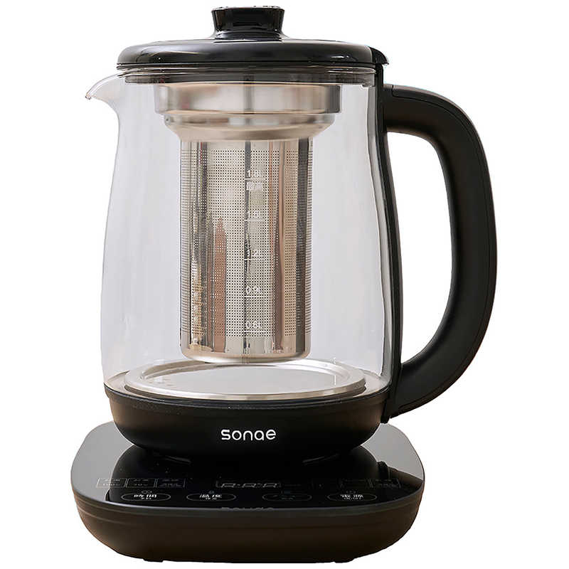 エコデバイス　電気ガラスケトル sonae 電気ガラスケトル [1.8L]　SE-EGKT018L-B