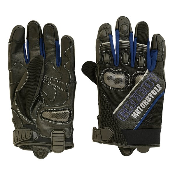 GRGSG051 ショートライディングメッシュグローブ ブルー LLサイズ GRGSG051BLX