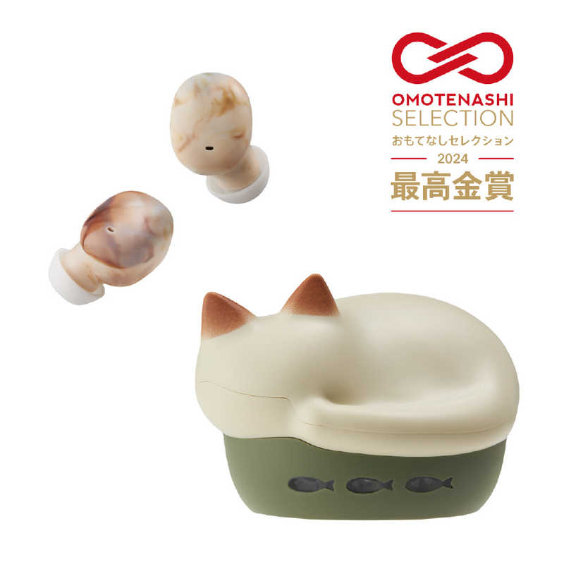 ラディウス　完全ワイヤレスイヤホン NEKO 猫 ミックス [ ワイヤレス ( 左右分離 ) / Bluetooth 対応 ] 　HP-C28BTN