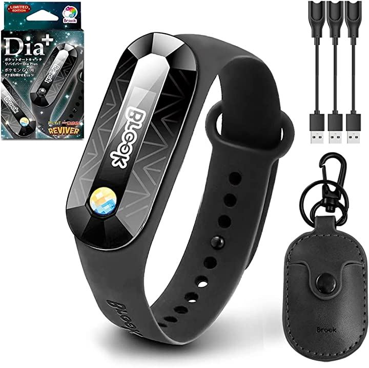 2023年 限定版 ポケモンGO ポケットオートキャッチ Reviver Dia ポケモンGO適合 充電ケーブル 3本入 限定版ホワイトシャード+コラボレザーケースブラック+ケーブル3本