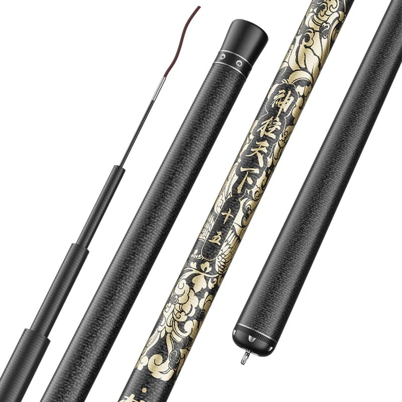 4.5 メートル釣竿ハンドロッド釣竿 28 トーンカーボン超軽量超硬釣竿テーブル釣竿