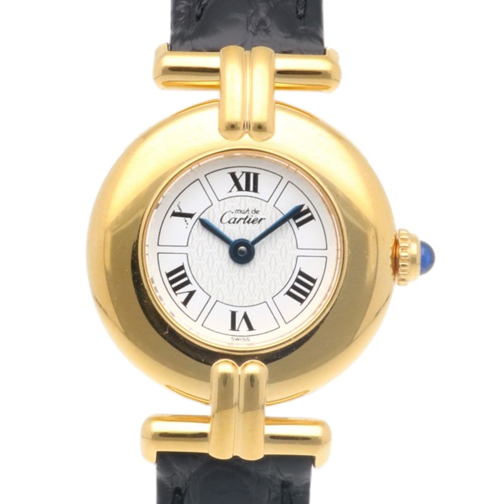 カルティエ マストコリゼ 腕時計 シルバー925 1902 クオーツ 1年保証 CARTIER 中古