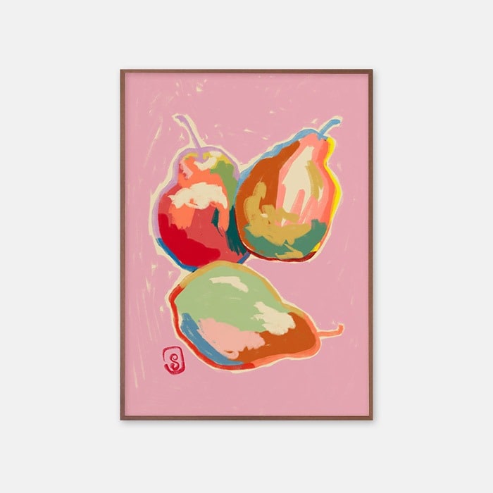アートポスター Sandra Poliakov 『PERFECT PEARS』 A4A3A2A150x70cmサイズ フレームなし おしゃれポスター インテリア ポスターデザイン