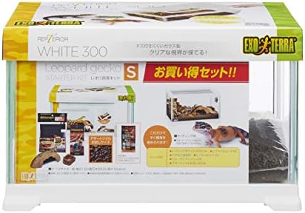 エキゾテラ GEX EXOTERRA レプテリア レオパ飼育キットS 爬虫類用ガラスケージ 6点スターターセット ヒーター付 W31.6×D20×H19.2cm 爬虫類飼育用品セット