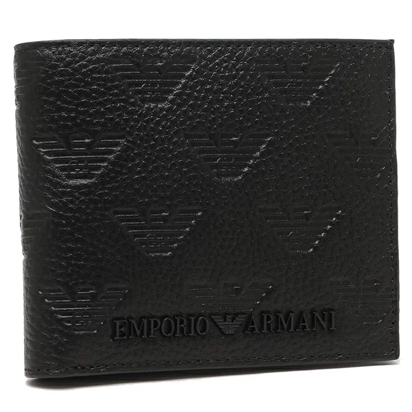 二つ折り財布 ブラック メンズ EMPORIO ARMANI YEM122 Y142V 81072