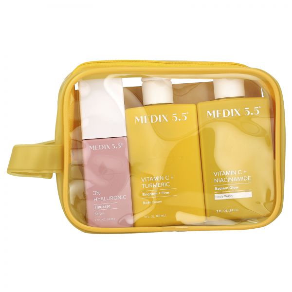 , Glow On-The-Go Travel Set, 4 Pieces