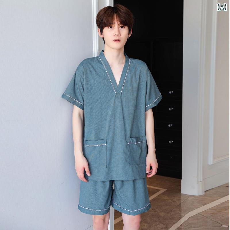 サウナ服 パジャマ ルームウェア メンズ レディース 大きいサイズ シンプル 入浴 マッサージ グリーン ネイビー レッド 4,984円