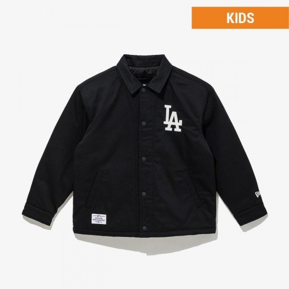 MLB キッズ LA ダジャーズ パディッドコーチジャケット ブラック