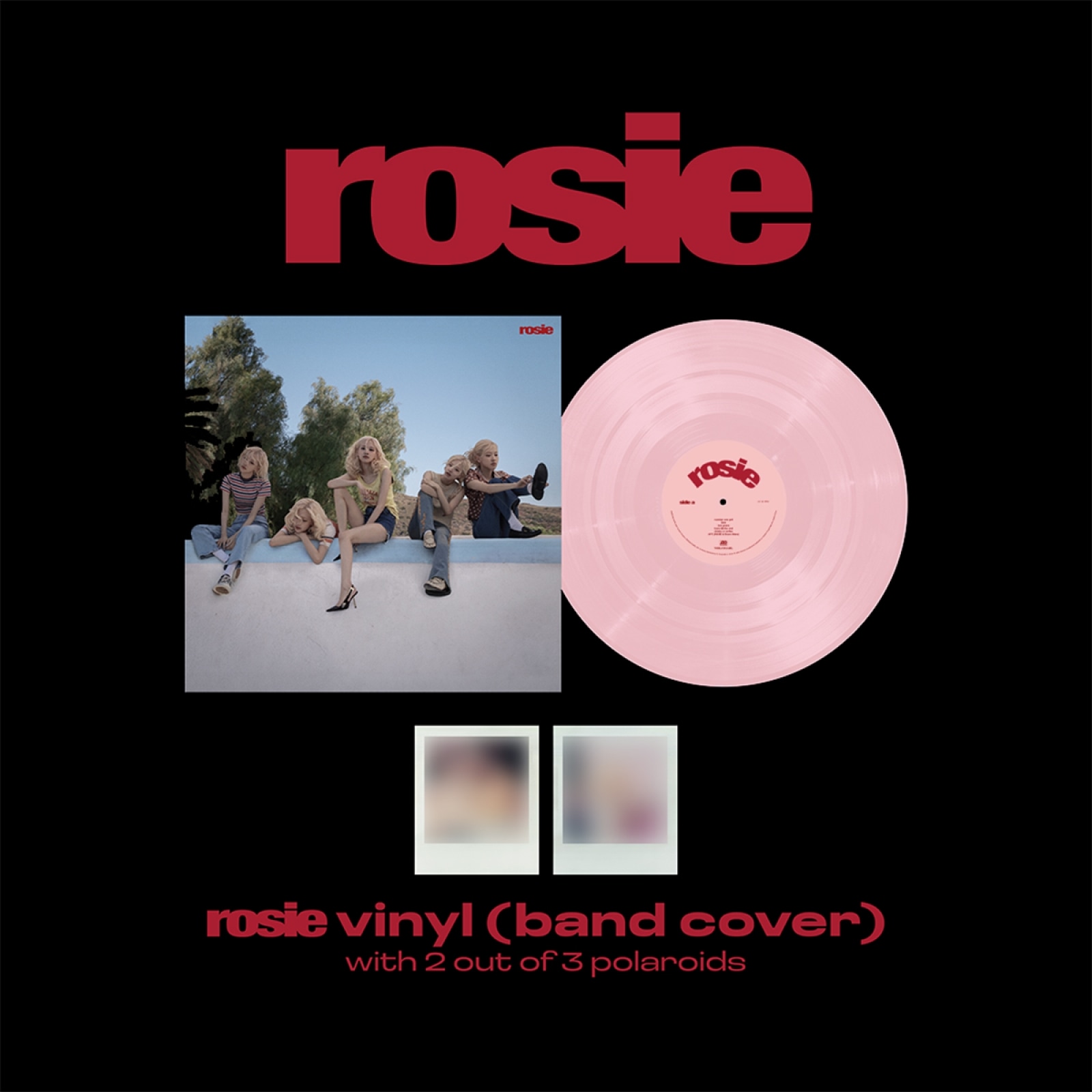 BLACKPINK ROSÉ - rosie / first studio album vinyl (band cover)