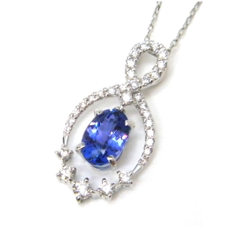 ﾍﾟﾝﾀﾞﾝﾄﾈｯｸﾚｽ ﾀﾝｻﾞﾅｲﾄ ﾀﾞｲﾔﾓﾝﾄﾞ 1.72ｃｔ 0.48ｃｔ Pt850Pt900 4.8ｇ中古(44836)