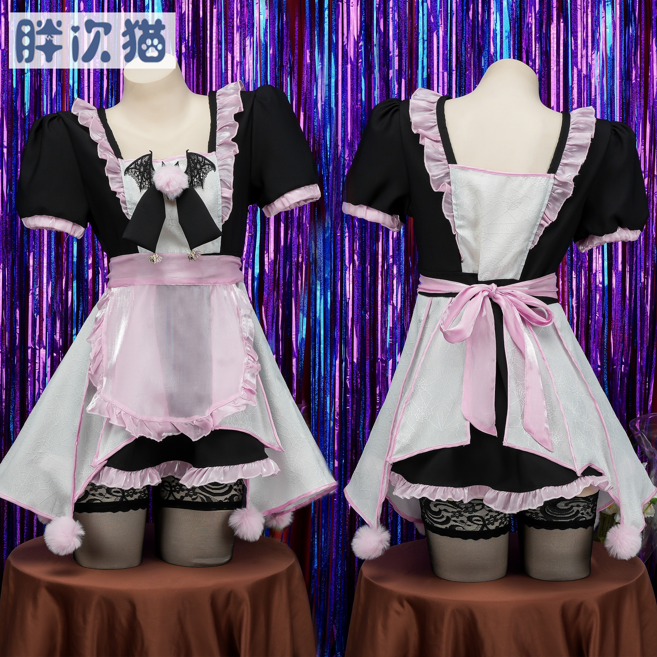 小悪魔メイドスーツリトルバットドレスホームパジャマナイトガウンセクシーホーム服期間限定30%
